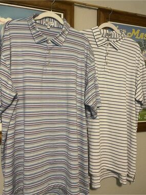 Lot of 2 Peter Millar Summer Comfort Golf Polos – Size XXL